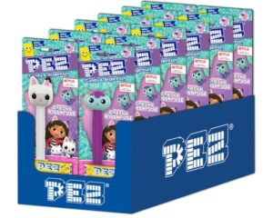 PEZ Gabby's Dollhouse Candy Dispensers Blister Pack 12ct